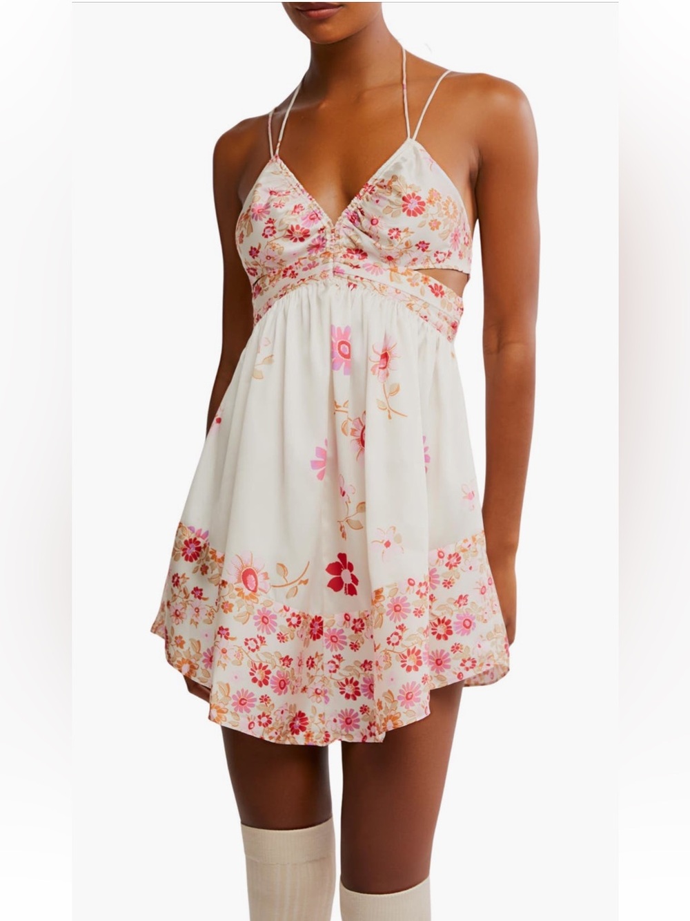 Free People Oasis Placed Floral Mini Slipdress‎